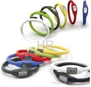 Healthy silicone bracelet ion watch 2