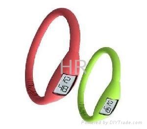 Healthy silicone bracelet ion watch 3