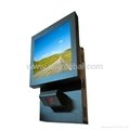 Slim designed wall mount touch screen kiosk with barcode reader 2