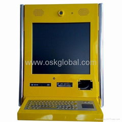 Desktop Internet Kiosk with metal keyboard