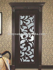 Glass composite solide door