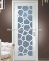 Romantic Cremo Marfic-Ivory composit glass solidwood door