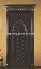 Muslim style composite solid wood door