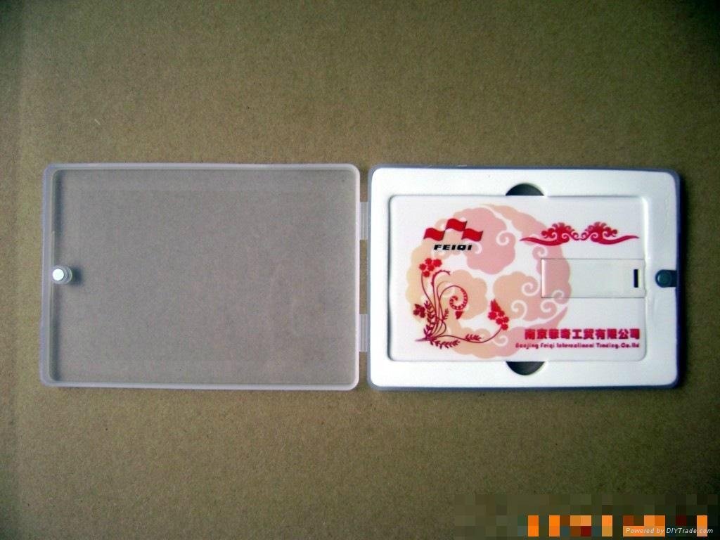 厂家直销2GB卡片U盘可自订企业广告礼品彩印LOGO 5