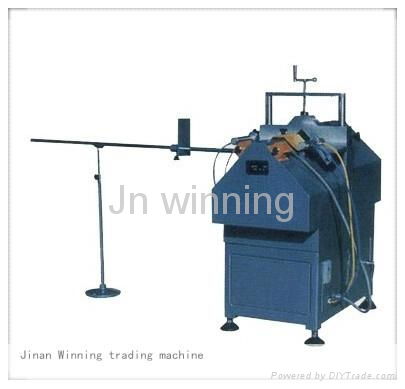 Horizontal glazing bead saw for plastic profile 2