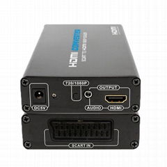 Scart to HDMI Converter with Scaler and Motion Compensated 3D Technology