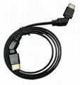 360 Degree Swivel/Rotating Flat HDMI Cable 1