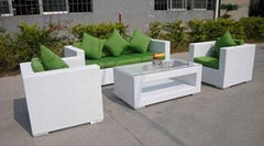 aluminum rattan dining set ZY-YY6035