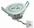 3*1W Hight power LED downlights