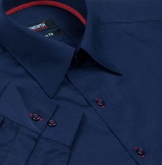 Xcite Navy Blue Designer Shirt with Red Innerts