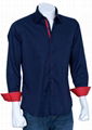 Xcite Navy Blue Designer Shirt with Red Innerts 3