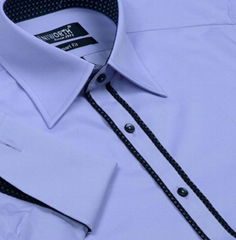 Xcite Lilac Designer Shirt with black dotted Innerts