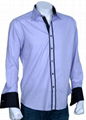 Xcite Lilac Designer Shirt with black dotted Innerts 2