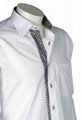 Xcite White Shirt with Black + White Check Innerts 3