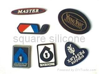 Silicone rubber for making logo sheet