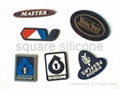 Silicone rubber for making logo sheet