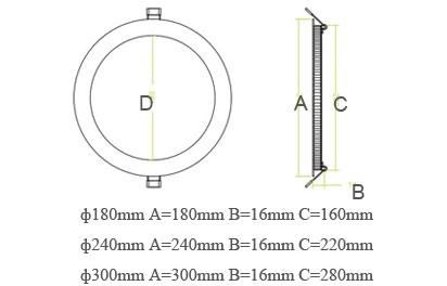 12W Round panel light  2