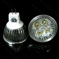 Free shipping 4W LED Spotlight 12V MR16 warm white LED light Bulb LED lamp 1