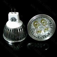 Free shipping 4W LED Spotlight 12V MR16 warm white LED light Bulb LED lamp