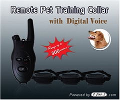 Remote collar pet training with Digital Voice RH009