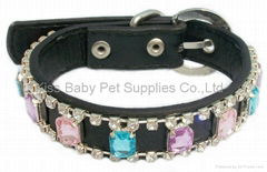 Acrylic pu pet collar  