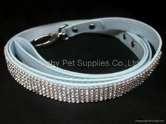 Fashion leather pet collars and leads