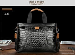 men genuine leather handbag