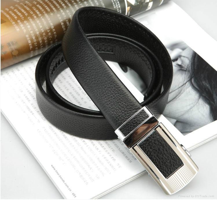 man automatic buckle leather belt 2