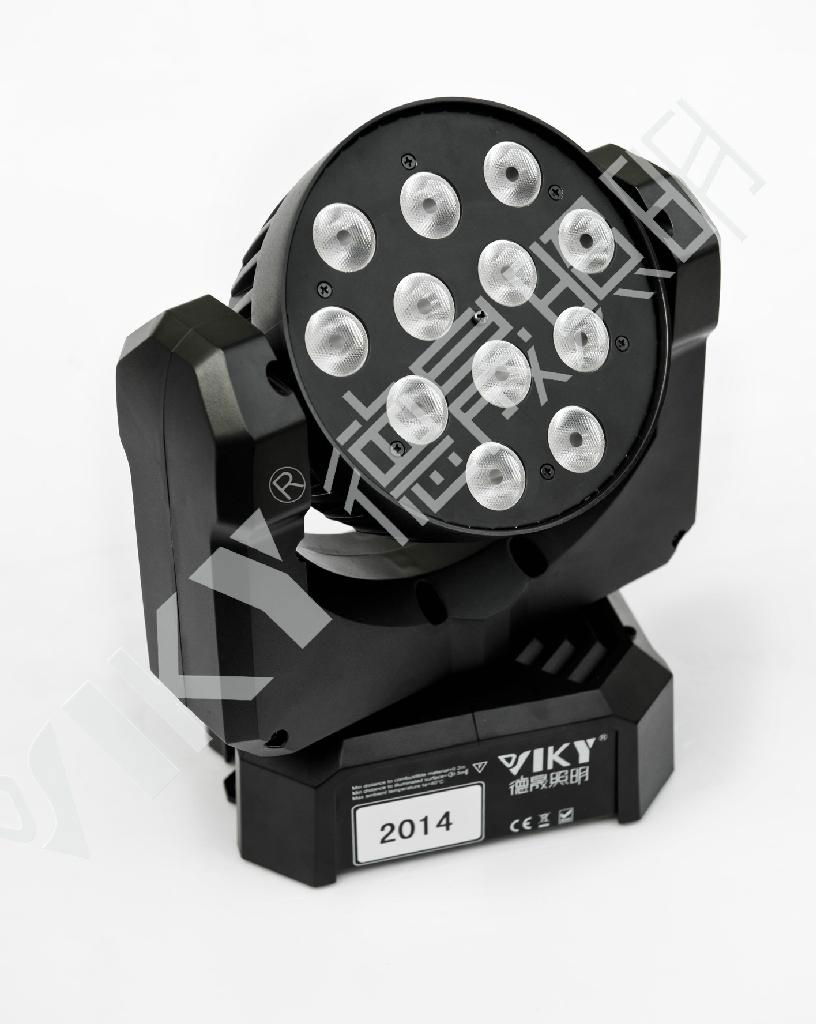 CREE 10W 12pcs RGBW 4in1 LED mini moving head 