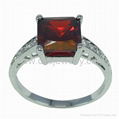 Sterling Silver Ring PER5690 with Ruby