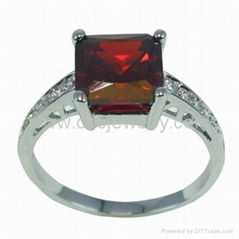 Sterling Silver Ring PER5690 with Ruby