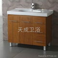 High quality OAK solid wood Bathroom Vanity 2