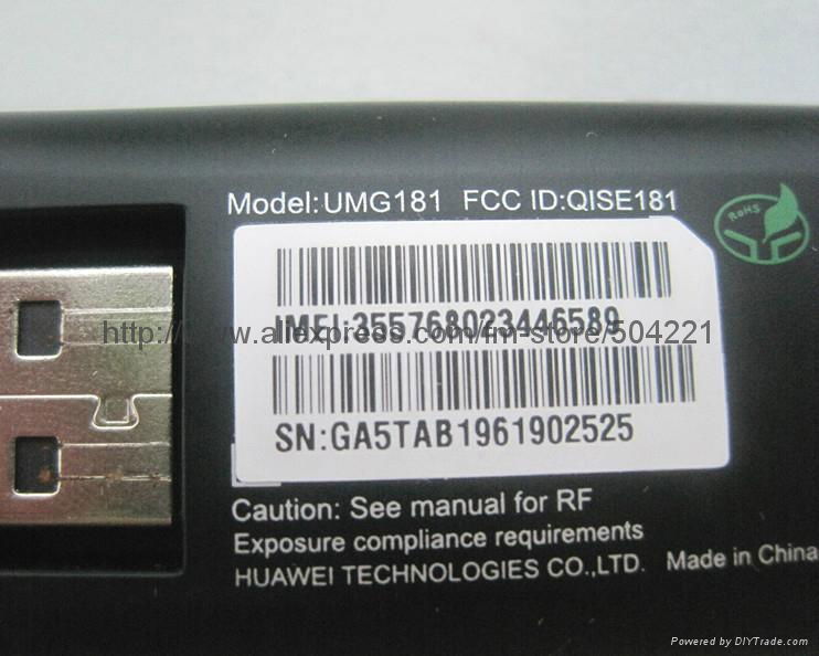 3G Huawei UMG181 Modem/Data Card T-Mobile Unlocked 7.2Mbps  4