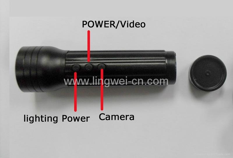 LED Flashlight vehicle Camera IR night vision camera LED flashlight bike DVR   2