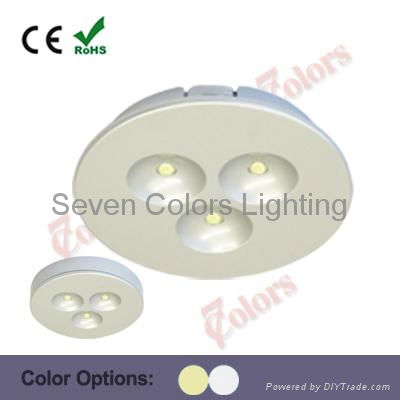 3W Round LED Puck Light Kit (SC-A110A) 2