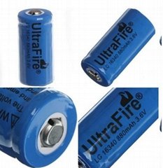 UltraFire LC16340 880mAh Protected Li-ion battery