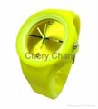 Stock Silicone Rubber Watch,Promotional Jelly Watch 1