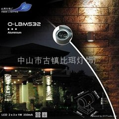 LED 2*3*1W Outdoor Wall Washer