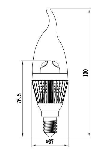 Nice LED Crystal Light, LED Bulb 3W E27 2