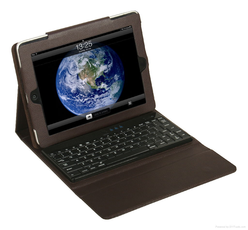 For ipad 2 bluetooth keyboard with leather case