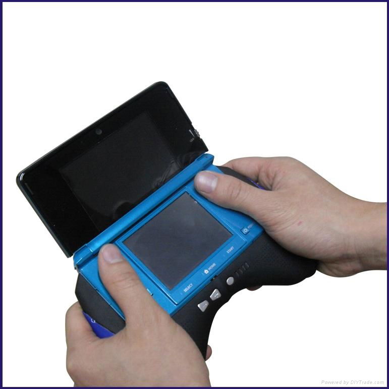 Non-slip Hand Grip Charger For Nintendo 3DS with speaker 2