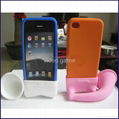 iPhone 4 Silicone Horn Stand Speaker  2