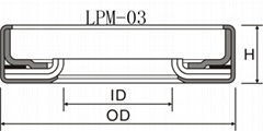 德克密封之空压机PTFE不锈钢轴封  LPM系列