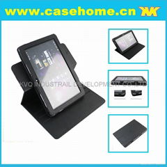 rotatabl pu case for Sumsung Galaxy Tab2