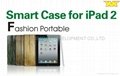 wooden pu case for ipad 2  2
