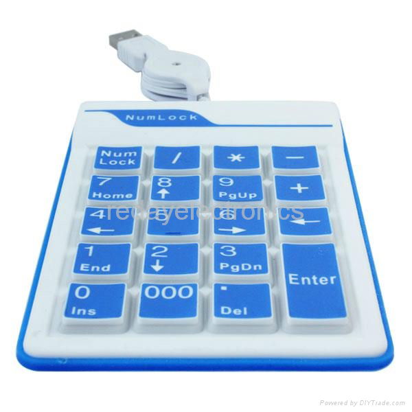 19 Keys Silicone Numeric Keyboard 3