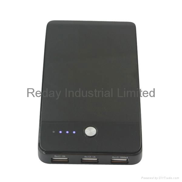 Mobile Power Bank with 3 USB Ports for iPad and Mobile Phone