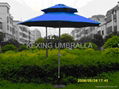 2.7m double-deck round aluminum umbrella 1