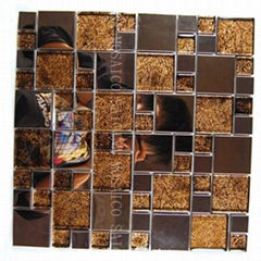 metal glass mix mosaic