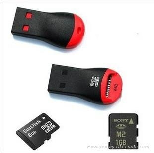 USB2.0 Micro SD/TF/M2 Card Reader 2